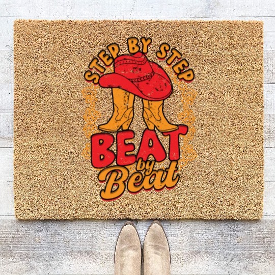 Line Dance Step By Step Beat by Beat Coir Doormats