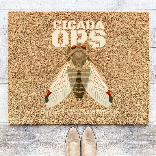 Cicada-Entomology-Insect-Nature- Coir Doormats