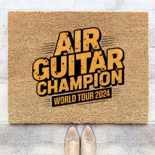 AIR GUITAR CHAMPION WORLD TOUR 2024 Coir Doormats