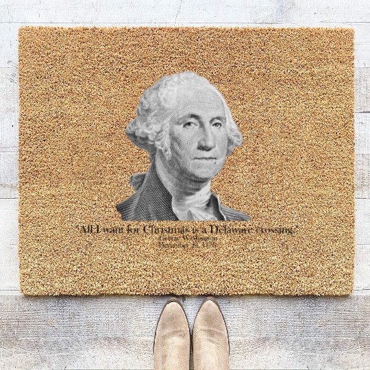 Delaware Crossing AP US History George Washington Coir Doormats