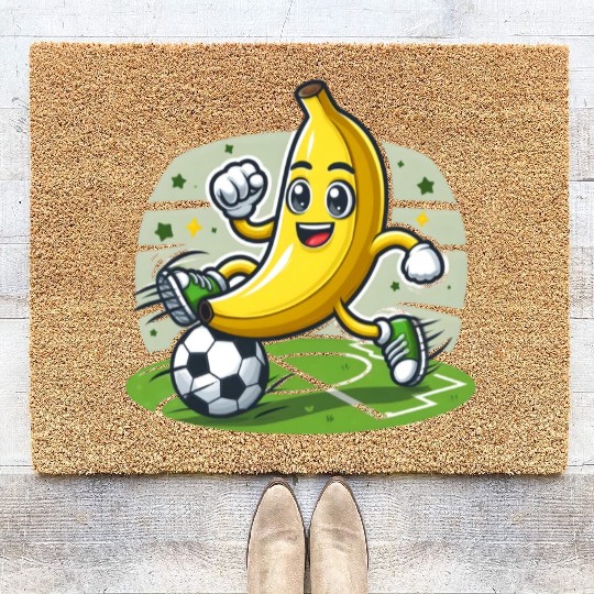 Banana Soccer Coir Doormats