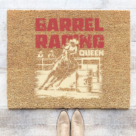 Barrel Racing Gifts Coir Doormats