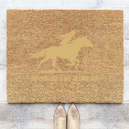 Barrel Racing Gifts Coir Doormats