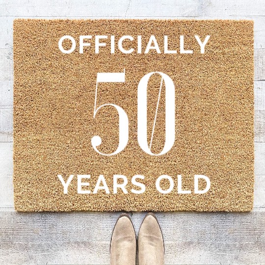 50th birthday Coir Doormats