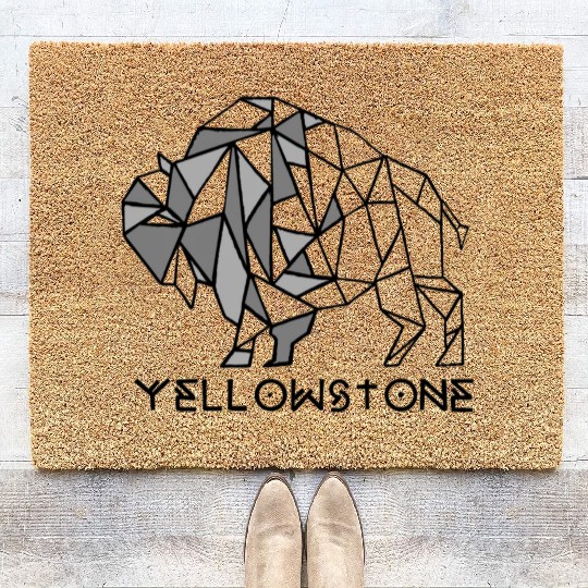 Grey YStone Bison Coir Doormats