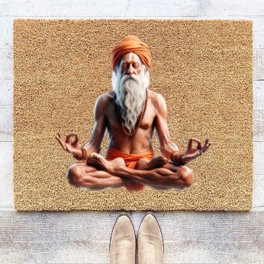 Peaceful Meditation Guru Coir Doormats