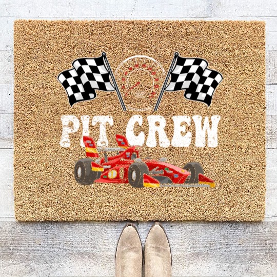 Pit Crew Racing Coir Doormats