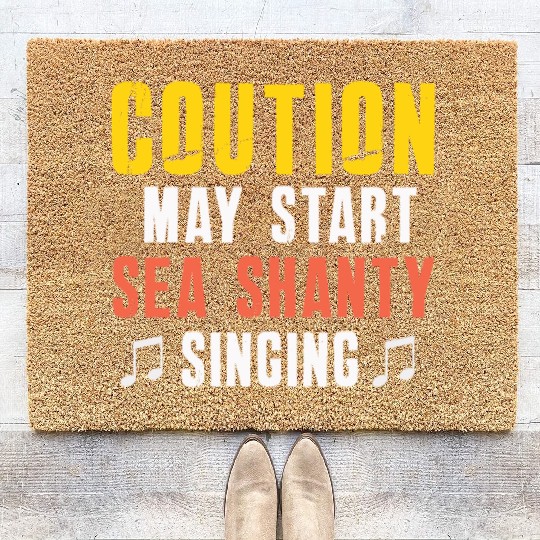 Sailor Meme Pirate Ship Ocean Sailing Coir Doormats