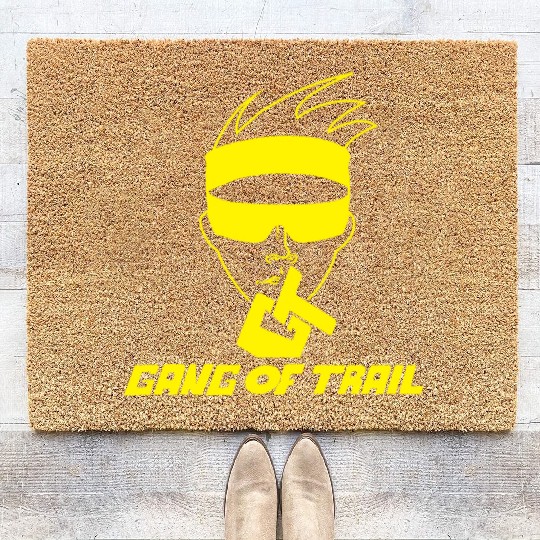 GT Yellow neon Face Coir Doormats