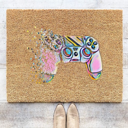Retro Video Game Controller Clothing Coir Doormats