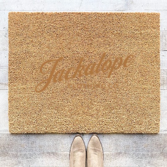 Jackalope Clothing Logo Premium Coir Doormats