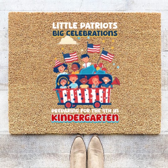 Kindergarten Teacher Patriots Big Celebrations Coir Doormats