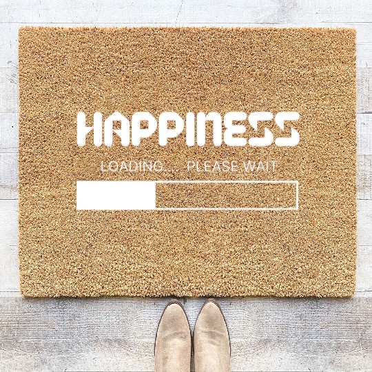 Happiness Loading... Please Wait Coir Doormats