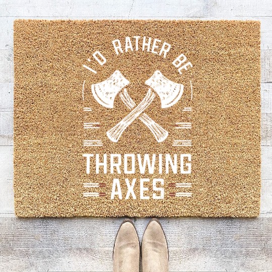Axe Throwing Enthusiasts Championship Precision Coir Doormats