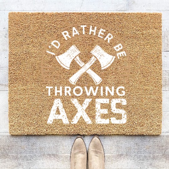 Axe Throwing Enthusiasts Championship Precision Coir Doormats