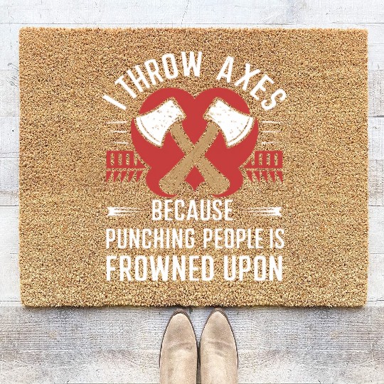 Axe Throwing Enthusiasts Championship Precision Coir Doormats