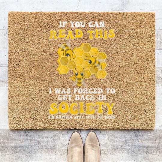 Honey Nature Insect Beekeeping Coir Doormats