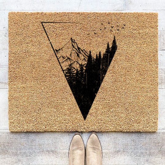 Mountain forest Coir Doormats