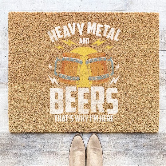 Heavy Metal Hard Rock Death Metal Coir Doormats