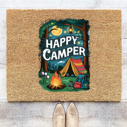 Happy Camper Delight Coir Doormats