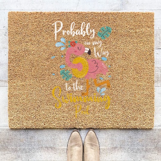Pool Party Diving Summer Coir Doormats