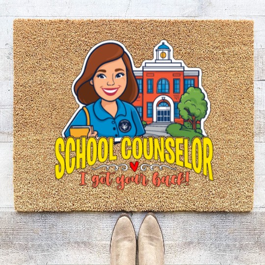 School Counselor I Got Your Back School Therapist Coir Doormats