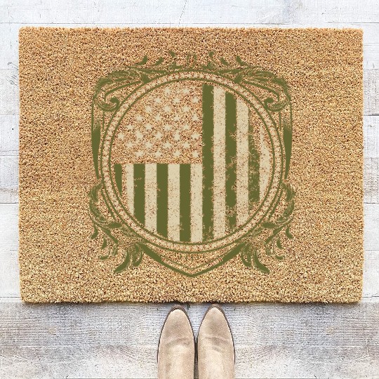 Veteran Design - US Veteran Crest Coir Doormats