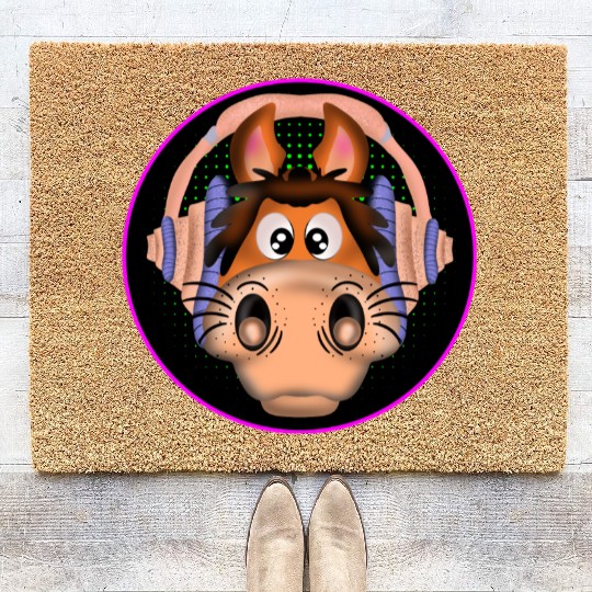 MUSIC HORSE EQUESTRIAN Coir Doormats