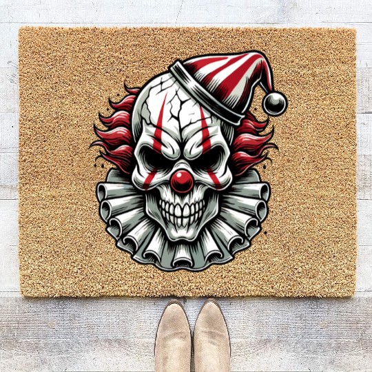 Scary Halloween Costume Spooky Creepy Designs Coir Doormats
