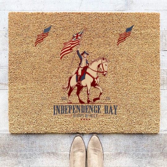 tism, USA culture, a horse, and George Washington: Coir Doormats