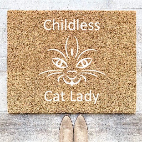 "Childless Cat Lady" Kamala Harris 2024 Coir Doormats