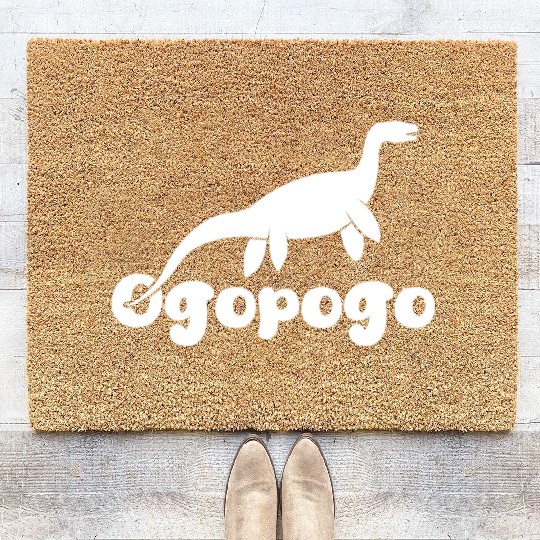 Ogopogo Cute Lake Monster Cryptid Coir Doormats