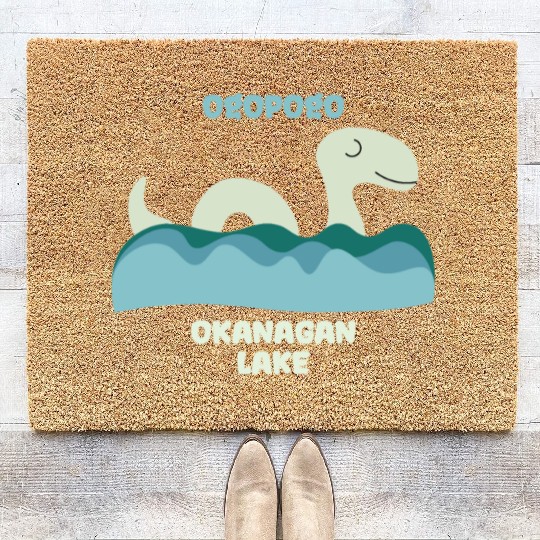 Ogopogo Okanagan Lake Monster Cryptid Coir Doormats