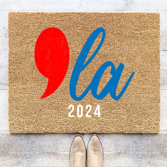 Comma La Kamala Harris 2024 Coir Doormats