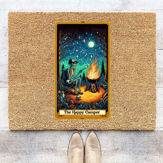 The Happy Camper Tarot Coir Doormats