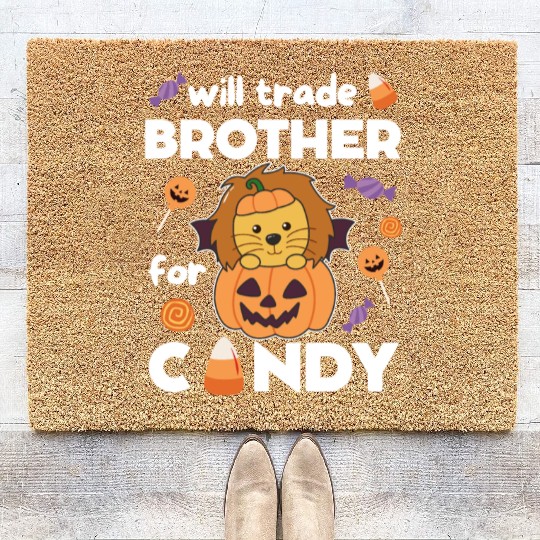 Leo Halloween Trade Brother For Candy Coir Doormats