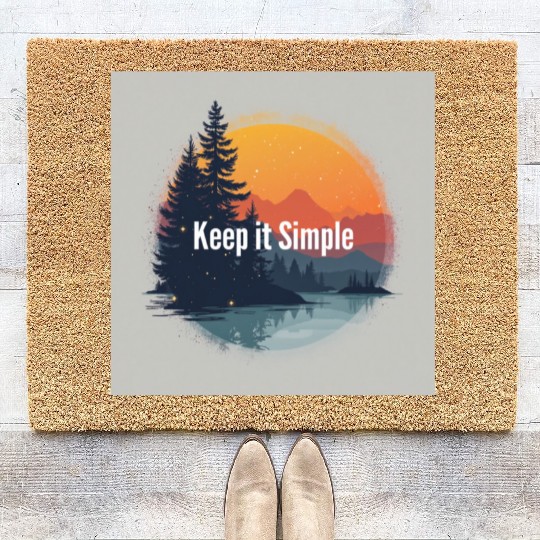 keep it simple trends Coir Doormats