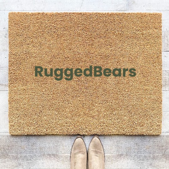 RuggedBears Olive Collection Coir Doormats