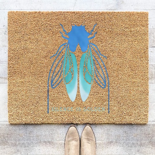 Cicada Charm-inspired Life Cycle Unique Insect Coir Doormats