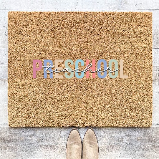 Preschool Teacher School Kindergarten Coir Doormats