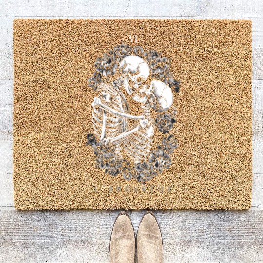 VI The Lovers Tarot Card Classic Design Coir Doormats