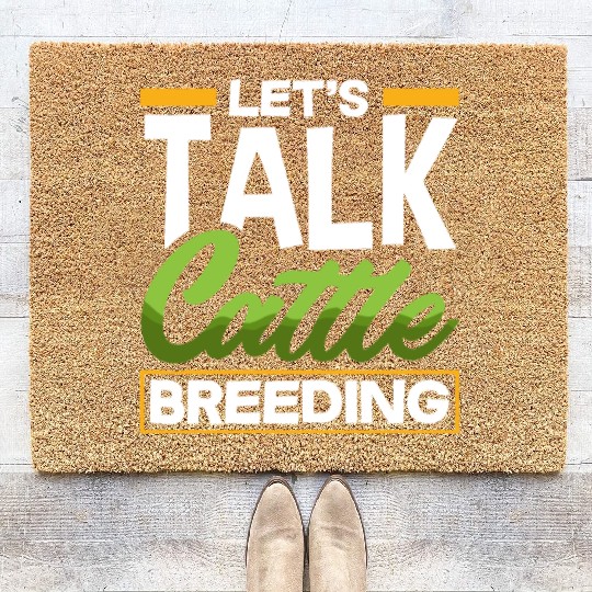 Let's Talk About Cattle Breeding Highland Cow Coir Doormats