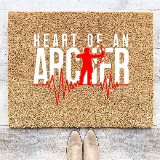 Archery Heart of an archer Coir Doormats