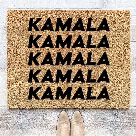 Kamala Harris Election 2024 Typography Coir Doormats