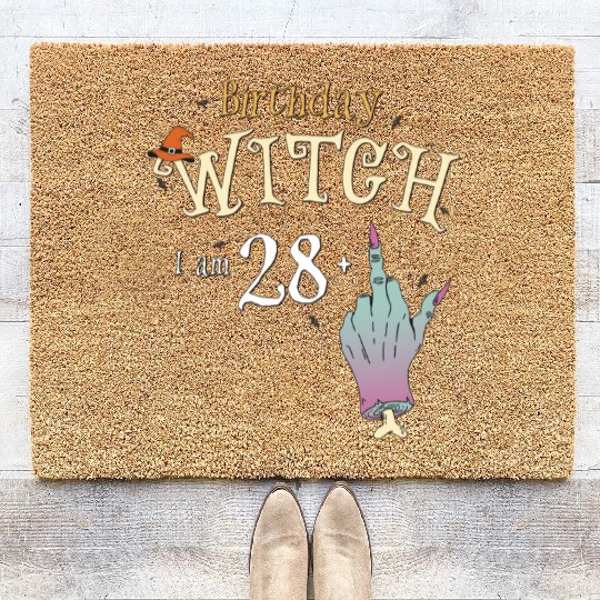 Yes It's My Birthday - 29th Birthday Witch Funny Coir Doormats