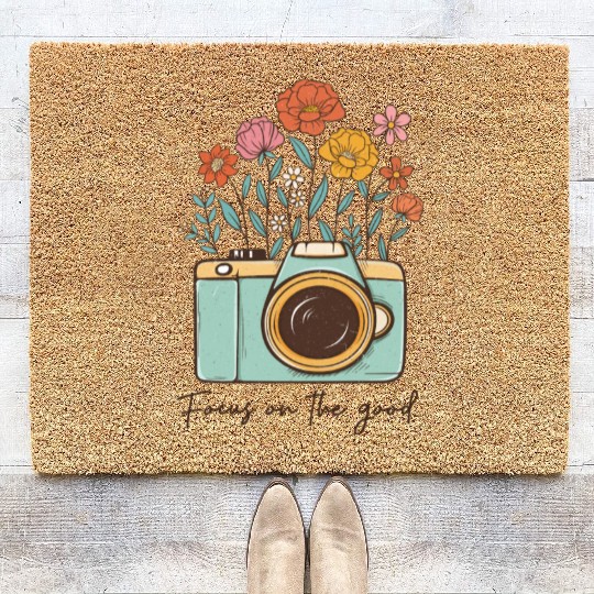 Vintage Wildflower Coir Doormats