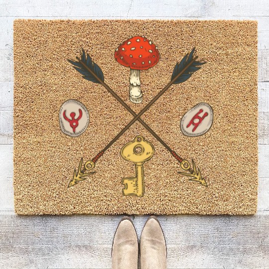 paganisem witchcraft Coir Doormats