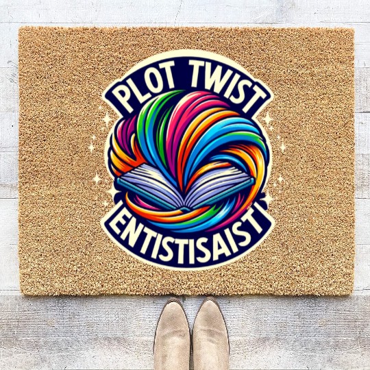 Plot Twist Enthusiast ,Creative Writing Wear Coir Doormats