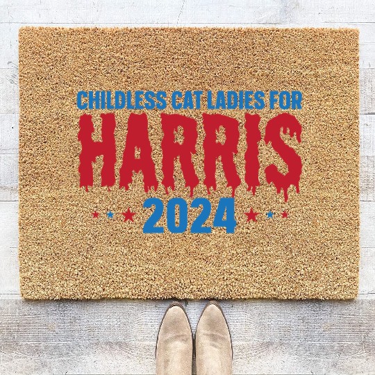 Kamala Harris 2024 for President Vote Tim Walz Coir Doormats