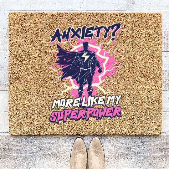 Depression Awareness Anxiety Like My Power Coir Doormats